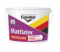 Краска интерьерная Condor Mattlatex, латексная, матовая, (Белая), 10л.