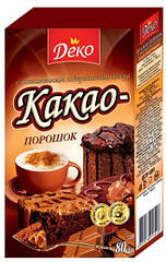 Темне какао-порошок ТМ Деко 80 грамів
