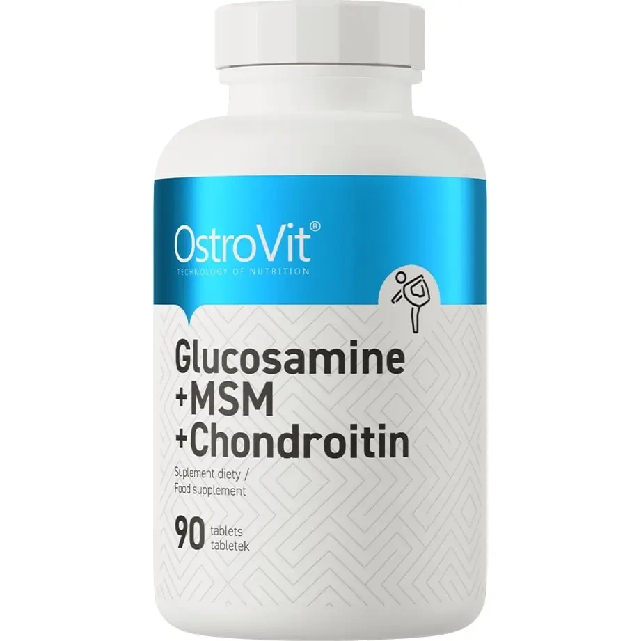 Хондропротектори OstroVit GLUCOSAMINE + MSM + CHONDROITIN 90 tabs