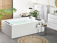 Отдельностоящая гидромассажная ванна Saona 1800 x 1100 мм белая Ванна для дома отельностоящая Массажная ванна