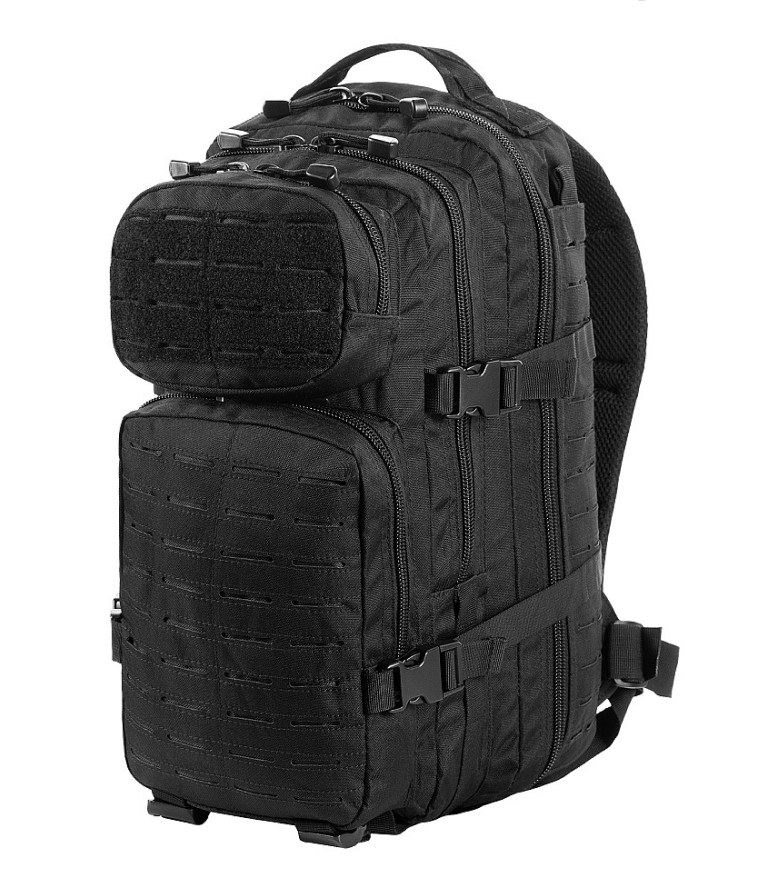 РЮКЗАК LARGE ASSAULT PACK LASER CUT BLACK 36л M-TAC