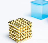 Магнитный конструктор техника неокуб 216 шариков 5мм gold Конструкторы магнитные металлические Neocube