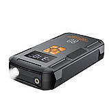 Бустер & Насос для авто HOCO QS2 Land Jump Starter Smart Air Pump Emergency 8000 mAh 800A Black/Orange, фото 2