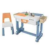 Комплект столик "Трансформер Нью-Джерсі 6 в 1" і стілець, фото 2