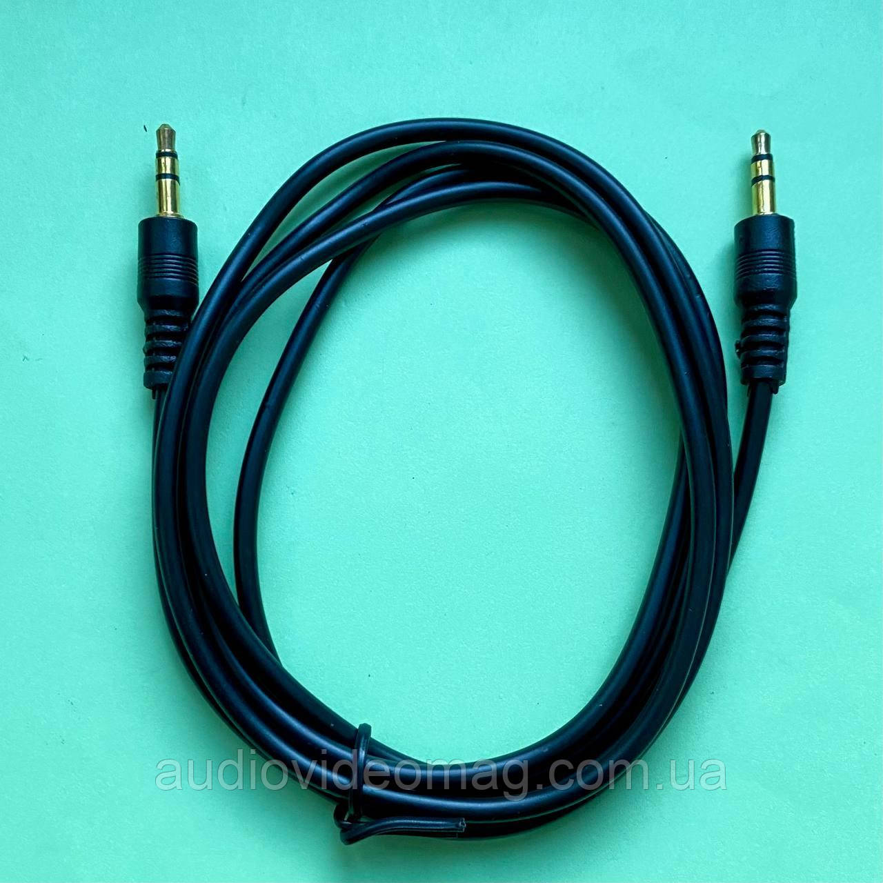 Кабель AUX 1,2 метра, стерео 3.5 штекер-штекер, фото 1