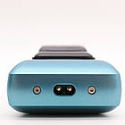 Акумуляторна бритва з USB і LED дисплеєм VGR V-357 Бірюзова / Електробритва шейвер / Сіткова електробритва, фото 4