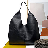 Большая вместительная сумка женская искусственная кожа черный Арт.QN-1402 black Alex Mia (Китай)