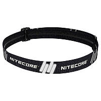 Повязка для крепления фонаря на голову Nitecore (NU серия, с элементами светоотражения), черная