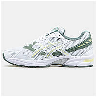 Мужские / женские кроссовки Asics Gel-1130 White Green, белые кожаные кроссовки асикс гель 1130