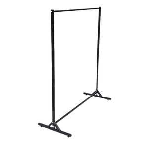 Вішалка  для одягу 100 см з одною поперечиною стійка полегшена чорна  не регульована