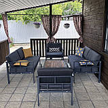 Меблі для тераси «Dream Garden Lux» ГРАФІТ Комплект для відпочинку від Mix-Line., фото 2