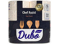 Рушники папер 3-шар Chef Assist Premio 120арк 2рул (гільза) ТМ Диво