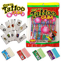 Жевательная резинка Crazy Tattoo Gum Шалене тату 100 шт