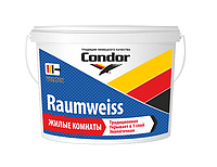 Краска интерьерная акриловая Condor Raumweiss, матовая, (Белая) 10л.
