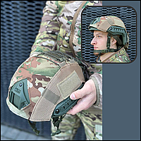 Чехол для военной каски, кавер маскировочный на военный шлем для охоты, кавер на каску fast