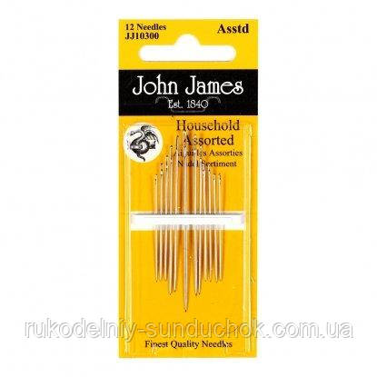 Набір голок для шиття Домашній John James (Англія) Household (12шт) JJ10300, фото 1