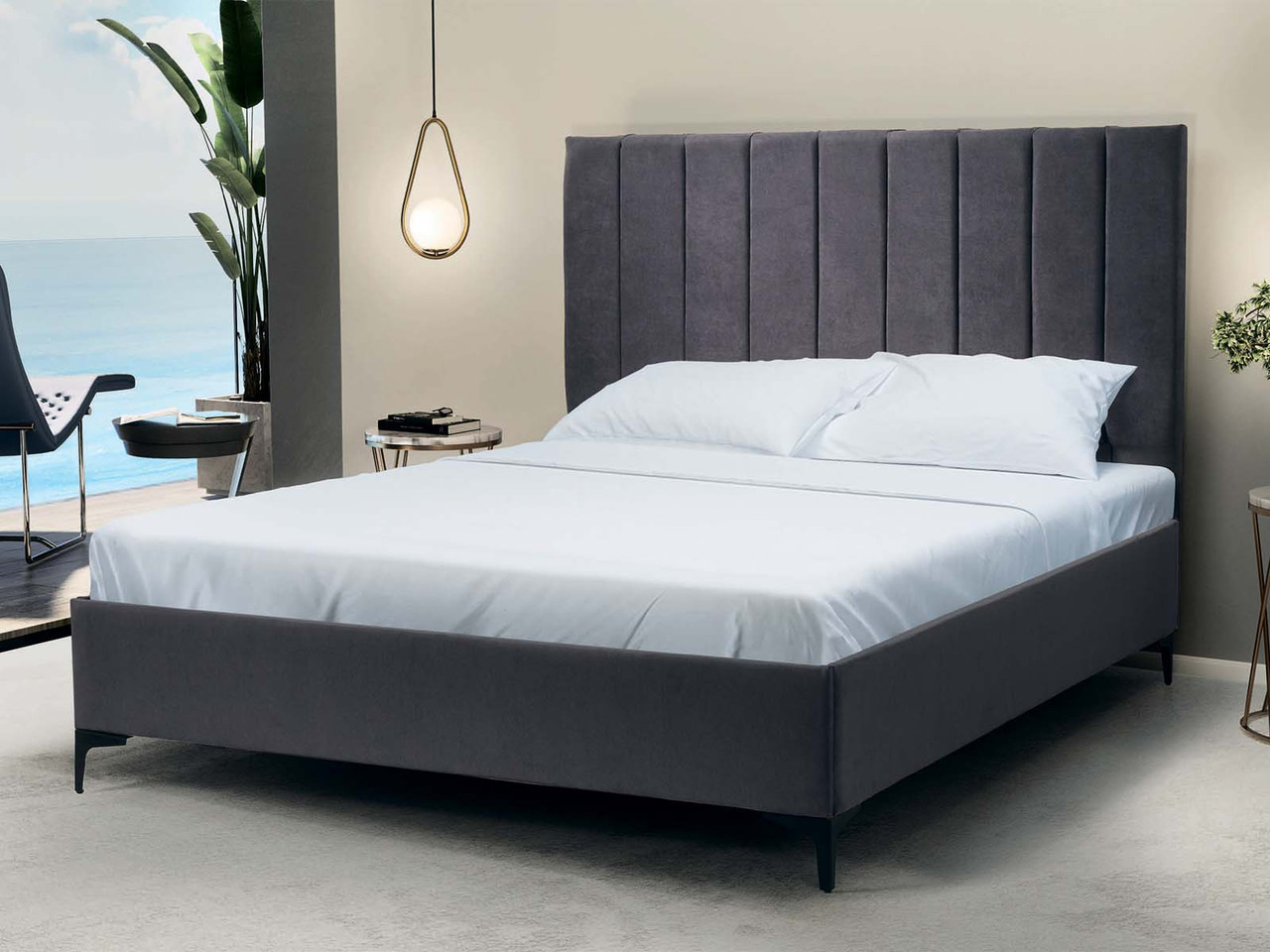 М'яке ліжко Монако 1660 (без декор. зніжжя), фото 1