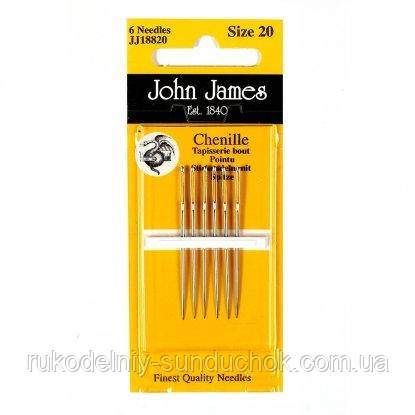 Набір голок для вишивки стрічками John James (Англія) Chenille №24 (6шт) JJ18824, фото 1