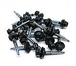 Саморіз покрівельний RAL 7016 (антрацит) 4,8х35 по дереву (250шт.), фото 2