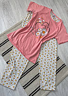 Піжама жіноча футболка і штани, розмір 50 (бірка ХЛ)
