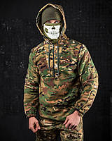 Чоловіча Тактична флісова кофта мультикам з капюшоном, військова флісова кофта мультикам Military Wars