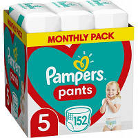 Подгузники Pampers трусики Pants Junior Размер 5 12-17 кг 152 шт 8006540068601 ZXC