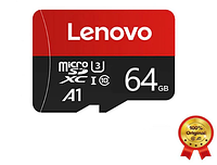 Карта памяти Lenovo micro SD 64Gb U3 A1 class 10