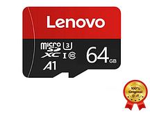 Карта пам'яті Lenovo micro SD 64Gb U3 A1 class 10