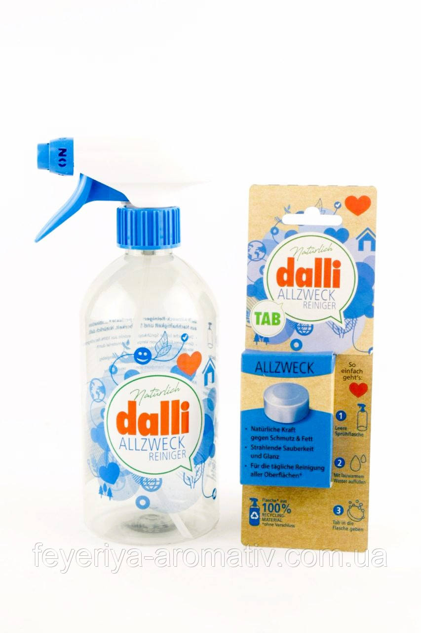 Набір для прибирання Dalli Allzweck: таблетка + пляшка 500 мл