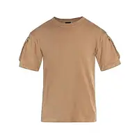 Тактическая футболка мужская MIL-TEC TACTICAL T-SHIRT летняя футболка с липучками на рукавах