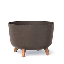 Горщик для квітів пластиковий Prosperplast Грація миска ECO WOOD 40*26см 21.5л кор.DGRL400W-4625
