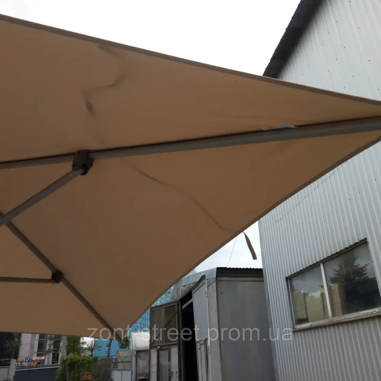 Зонт для бассейнов прямоугольный ALU 1,6 х 2м Balcony, с наклоном купола. - фото 8 - id-p1881173107