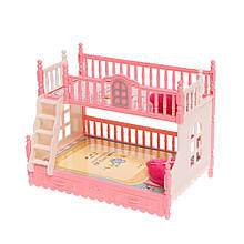 Набір меблів для ляльок "Спальня" з фігурками зайчиків топ