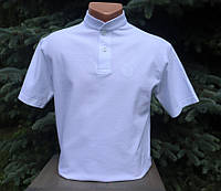 Мужская футболка Поло на стойку с вышивкой Триумф ткань Лакоста, футболка вышивка, футболка поло вышитая