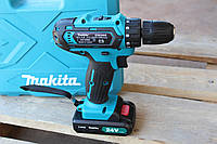 Шуруповерт аккумуляторный Макита 24V с набором Makita 550 DWE TOP