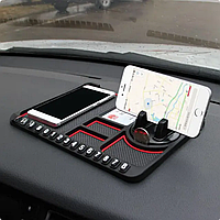 Органайзер для мобильного телефона липкий держатель Silicone Car Phone Holder Противоскользящий коврик в авто