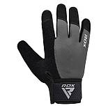 Рукавички для фітнесу RDX W1 Full Finger Plus Grey M, фото 3