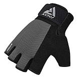 Рукавички для фітнесу RDX W1 Half Gray Plus XL, фото 4