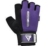 Рукавички для фітнесу RDX W1 Half Purple S, фото 3