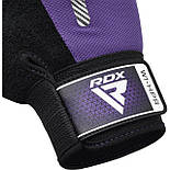 Рукавички для фітнесу RDX W1 Half Purple S, фото 6