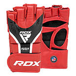 Рукавиці для ММА RDX AURA PLUS T-17 Red/Black S (капа у комплекті), фото 3