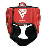 Боксерський шолом RDX AURA PLUS T-17 Red/Black XL (капа у комплекті), фото 5