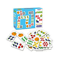 Детская развивающая игра Домино «Фрукты-овощи» ME5032-23, 28 карт топ