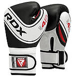 Боксерські рукавиці RDX 4B Robo Kids White/Black 6 унцій (капа в комплекті), фото 4
