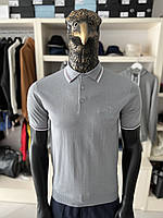 Сіра чоловіча футболка поло Stefano Ricci