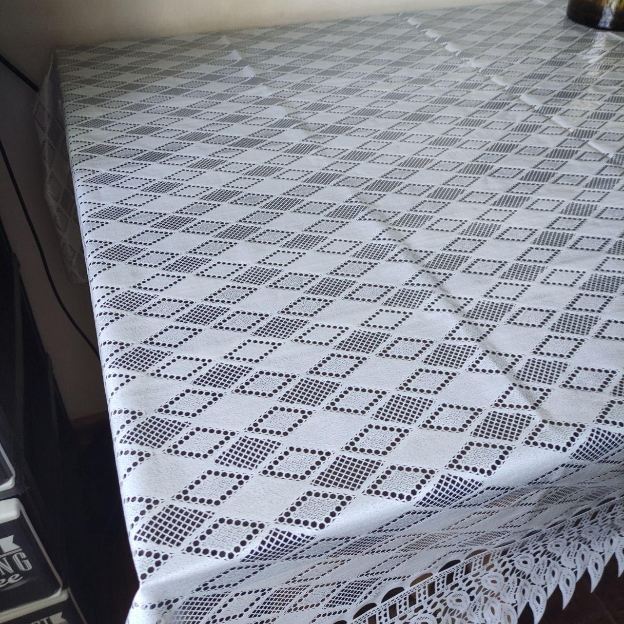 Клейонка на метраж Силікон Ажур без основи 135 см відріз від 1 метра, фото 1