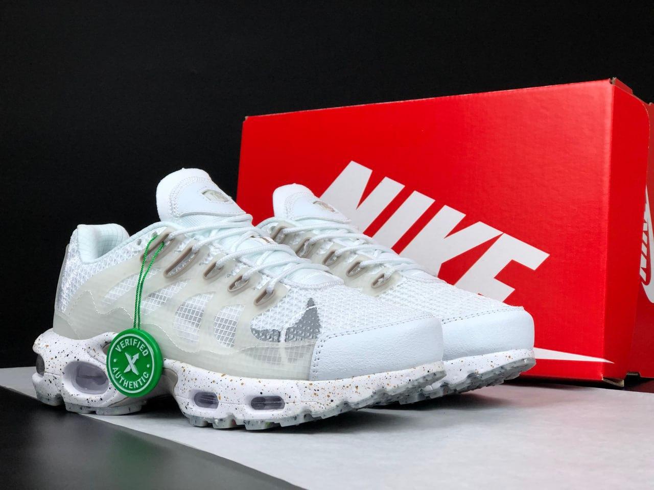 Жіночі кросівки Nike Air Max Terrascape Plus White (Білі) Взуття Найк Аір Макс Плюс сітка шкіра демісезон