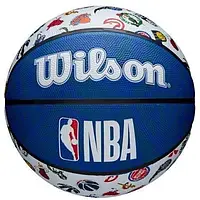 Мяч баскетбольный Wilson NBA All Team Outdoor размер 7 резиновый (для игры на улице)