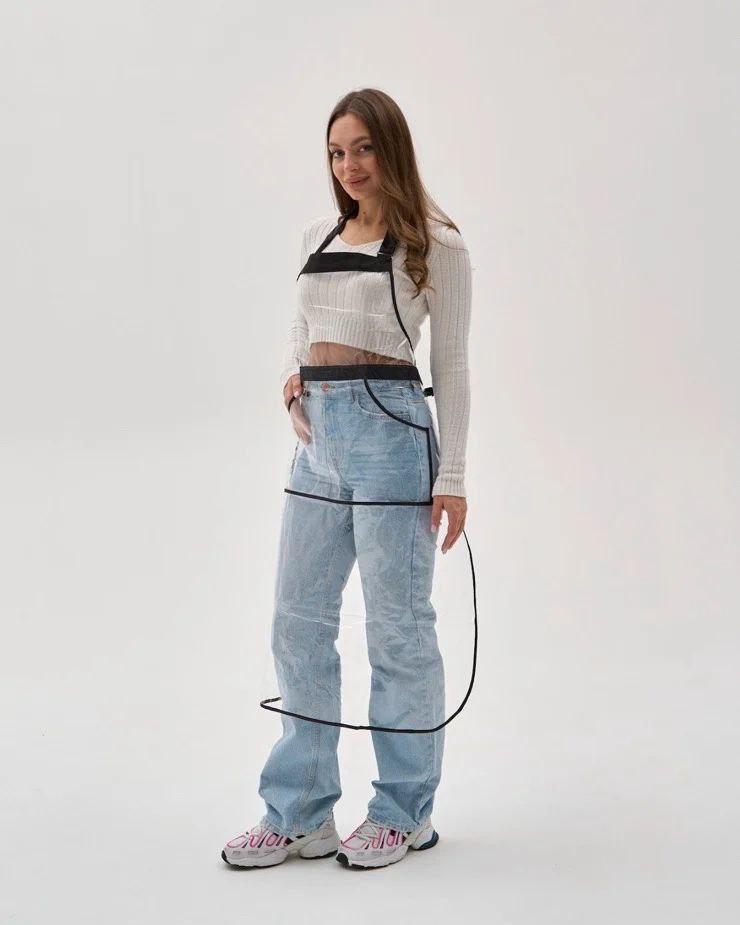 Фартух Естет прозорий з кишенею, 88 * 70 см