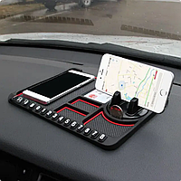 Противоскользящий коврик в авто Silicone Car Phone Holder Органайзер для мобильного телефона липкий держатель